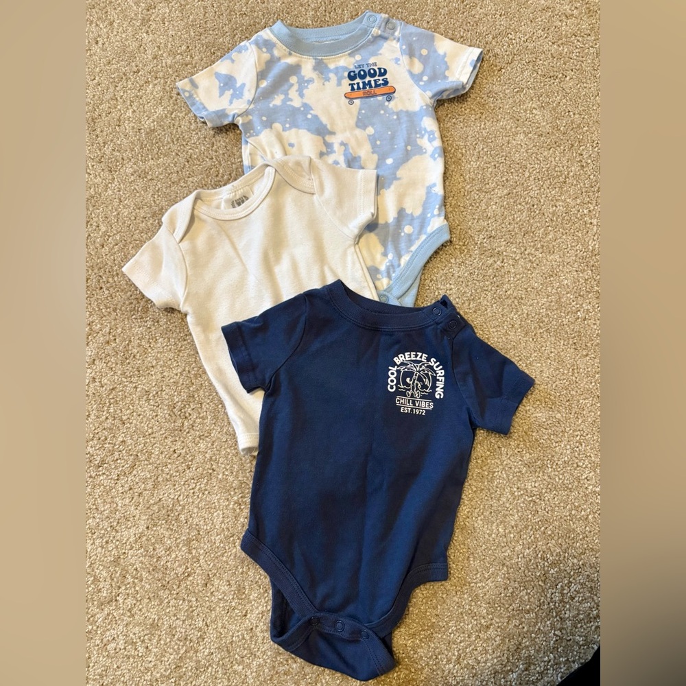 Kids One Piece Set - Blue, Cream, and Navy